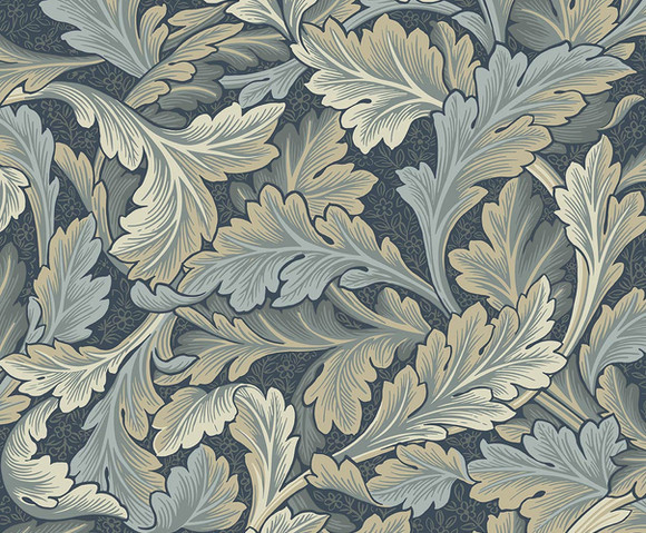 British Heritage 3 - Leaf blauwgrijs