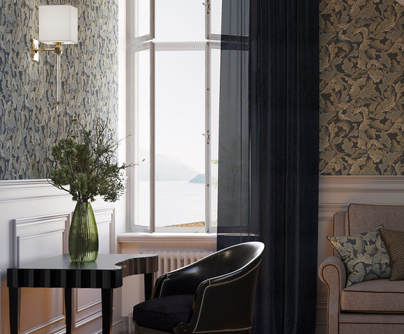 British Heritage 3 - Leaf blauwgrijs