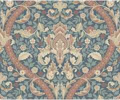 British Heritage 3 - Kelmscott blauw/rood