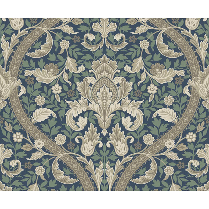 British Heritage 3 - Kelmscott blauw/groen