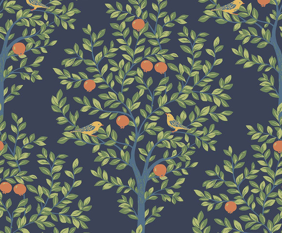 British Heritage 3 - Tree of Life blauw