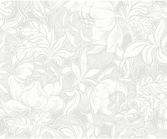 British Heritage 3 - Peonies wit/grijs