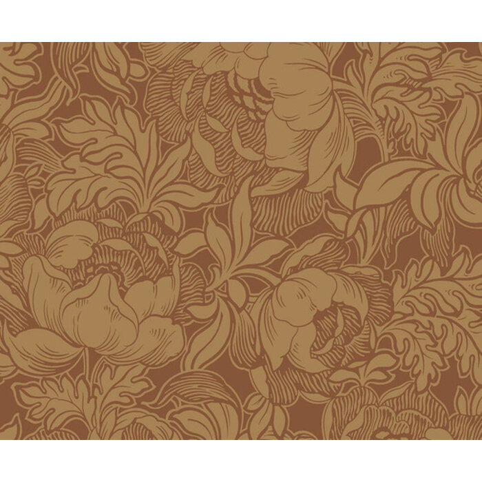 British Heritage 3 - Peonies roodbruin