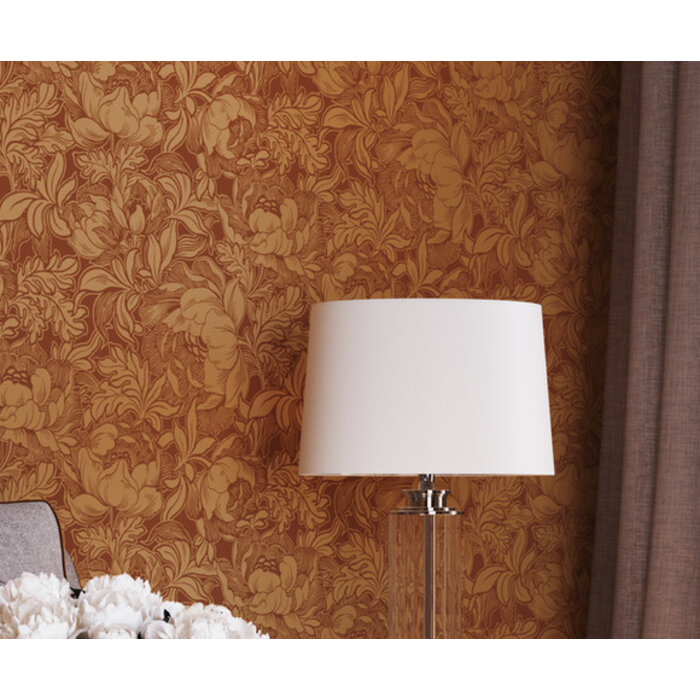 British Heritage 3 - Peonies roodbruin