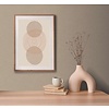 Linnenlook behang bruin beige in vintage design