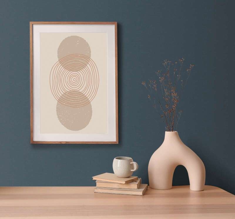 Donkere vlakte met lichte structuur - Blauw