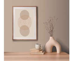 Discreet eenheidsbehang in linnenlook - beige