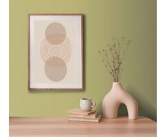 Gewone effen in linnenlook - Groen