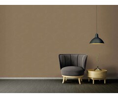 Behang bruin linnen look & reliëf textuur in textiel look