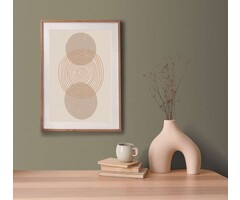 Eenheidsbehang in textiellook - groen