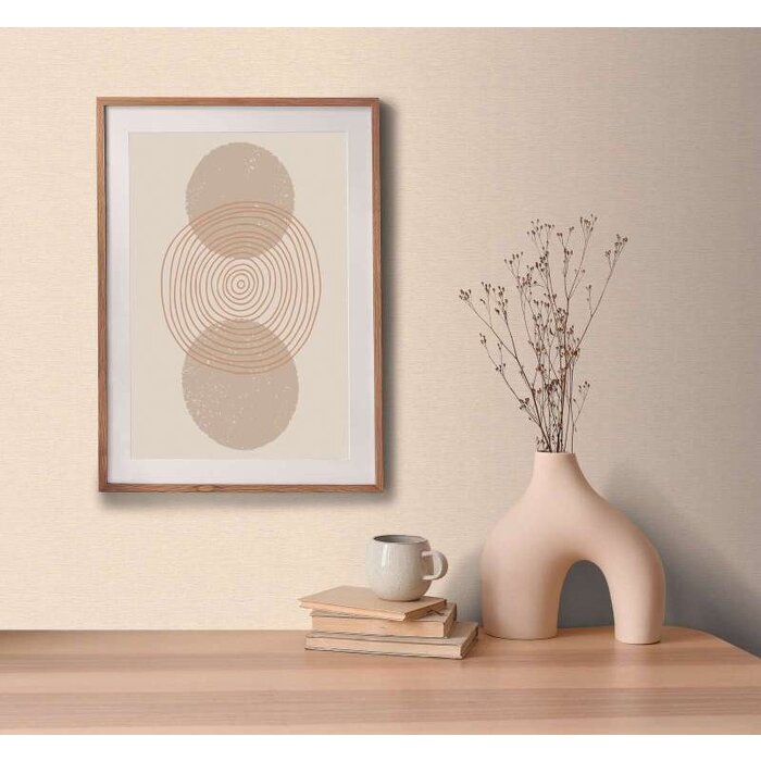 Pastelbehang roze uni met discreet structuurpatroon