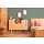 Vliesbehang met retroschaalpatroon - blauw, bruin, geel