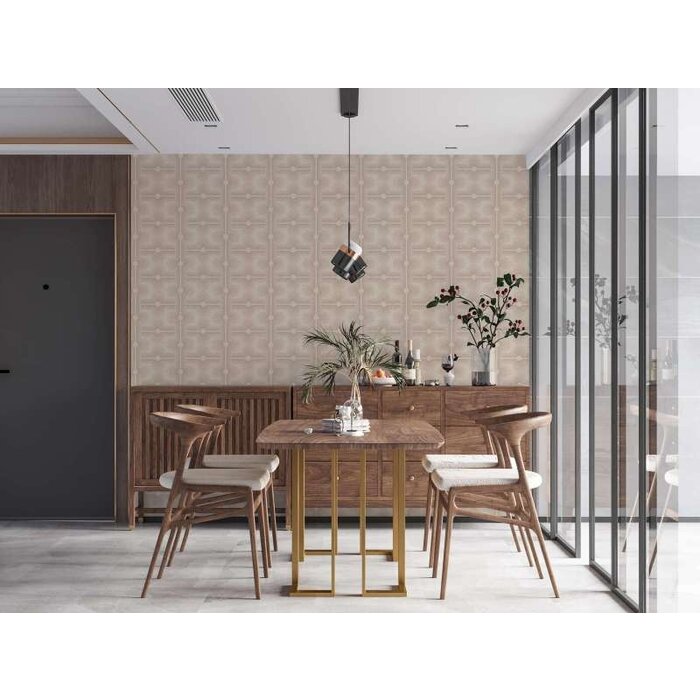 Abstracte Retro Stijlpatronen - Beige, Crème, Grijs
