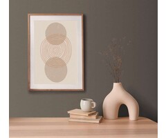 Linnenlook behang in een subtiele stijl - Beige