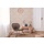 Retro behang met geometrische ornamenten in zachte kleuren - beige, crème, wit