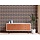 Onderlaag behang in retrostijl versierd met ovalen en balken - blauw, bruin, beige