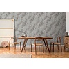 Grijs marmerbehang met metaaleffect - grijs, beige