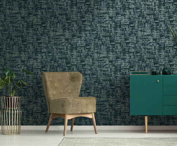 Khalili - Brindle Flock Teal