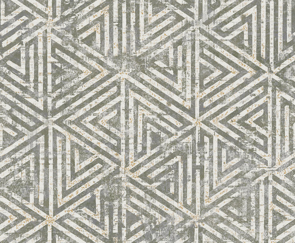 Mosaic - dessin grijs/beige