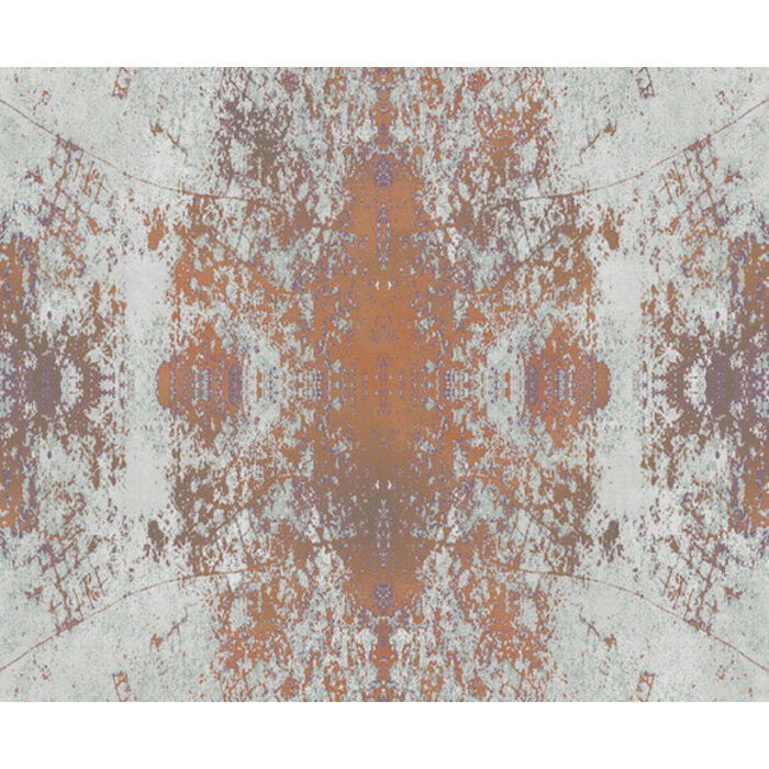 Mosaic - dessin grijs/rood