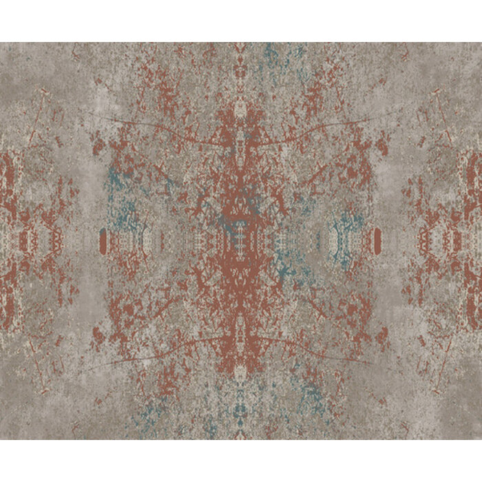 Mosaic - dessin bruin/rood