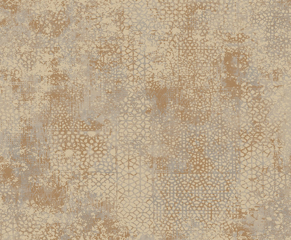 Mosaic - dessin bruin/goud