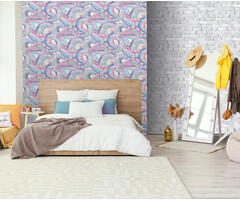 Pop - baksteen/graffiti grs/roze/blw