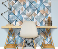 Pop - ruit blauw/beige