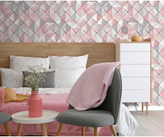 Pop - ruit roze/grijs