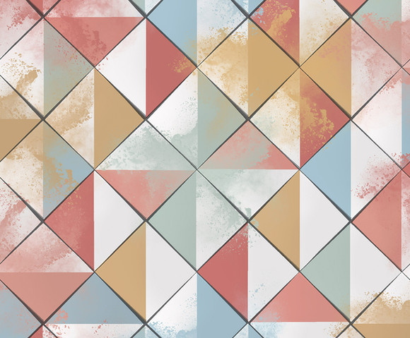 Pop - ruit roze/blauw