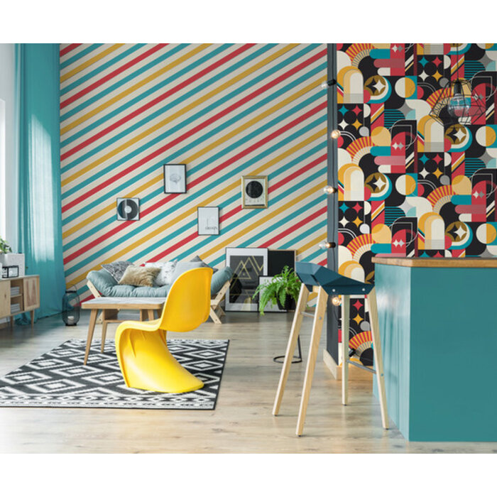 Pop - streep multicolor