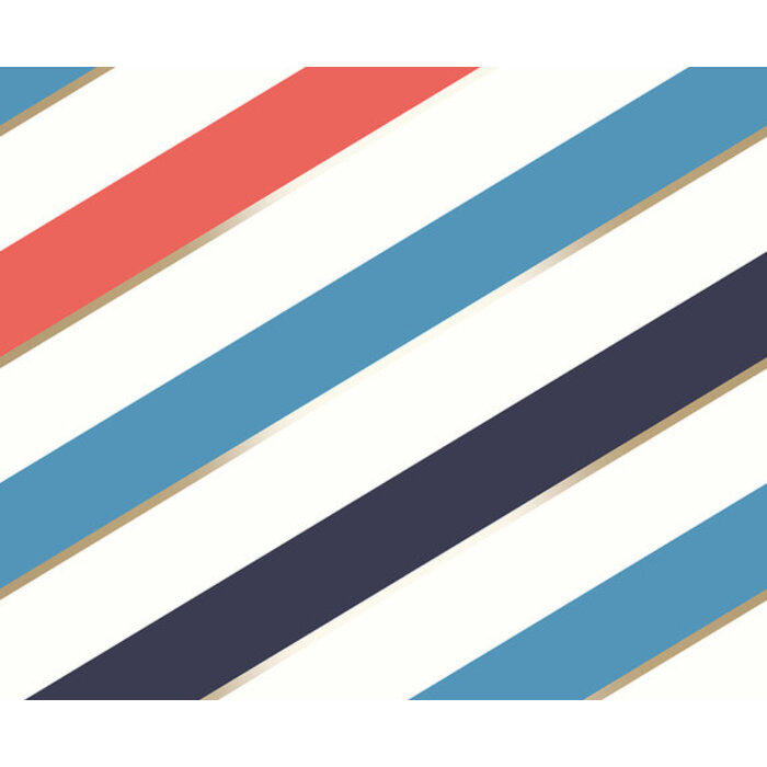 Pop - streep rood/wit/blauw