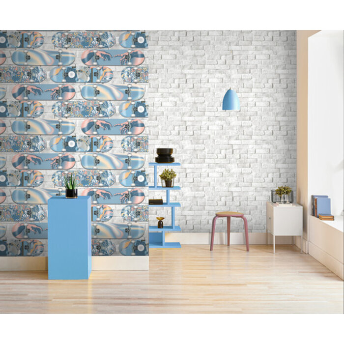 Pop - skateboard grijs/blauw