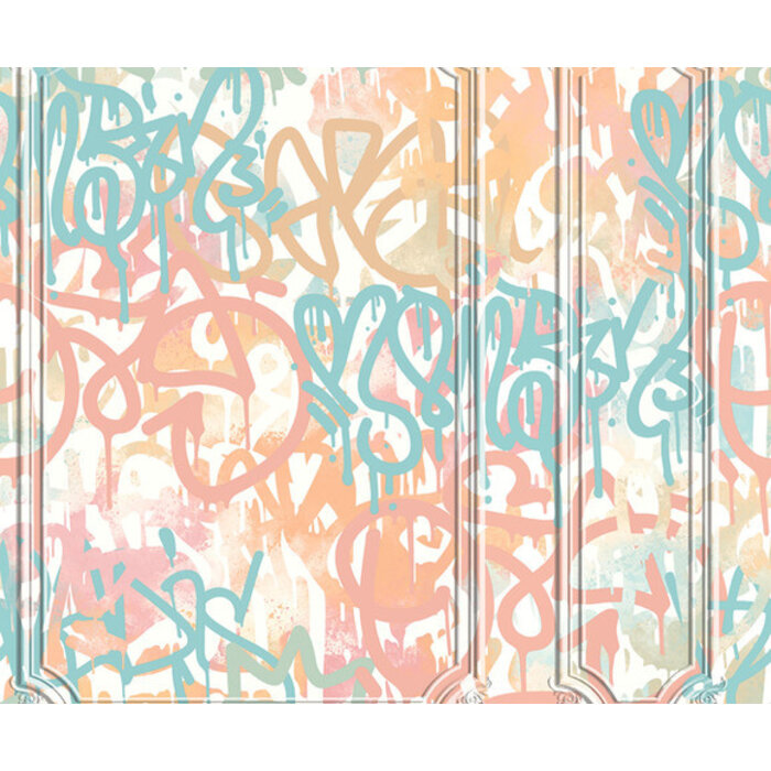 Pop - graffiti roze/blauw