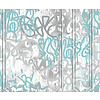 Pop - graffiti grijs/blauw
