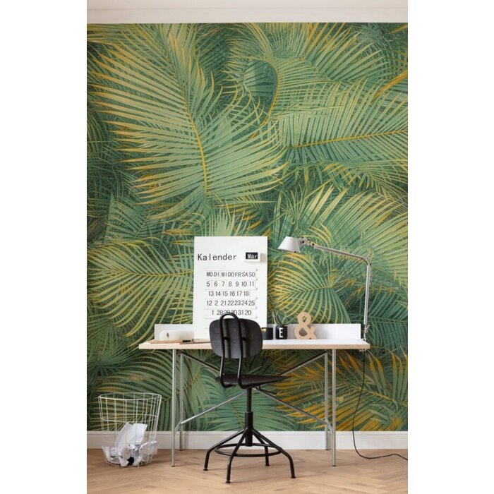 Fotobehang – Neon Fern