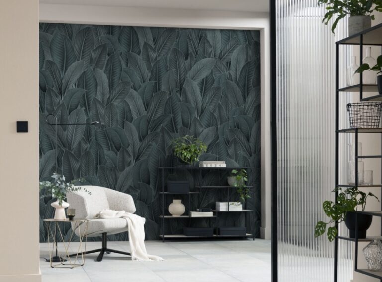 Fotobehang – Bain de Feuilles