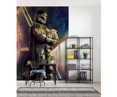 Fotobehang Star Wars – Mandalorian Savior