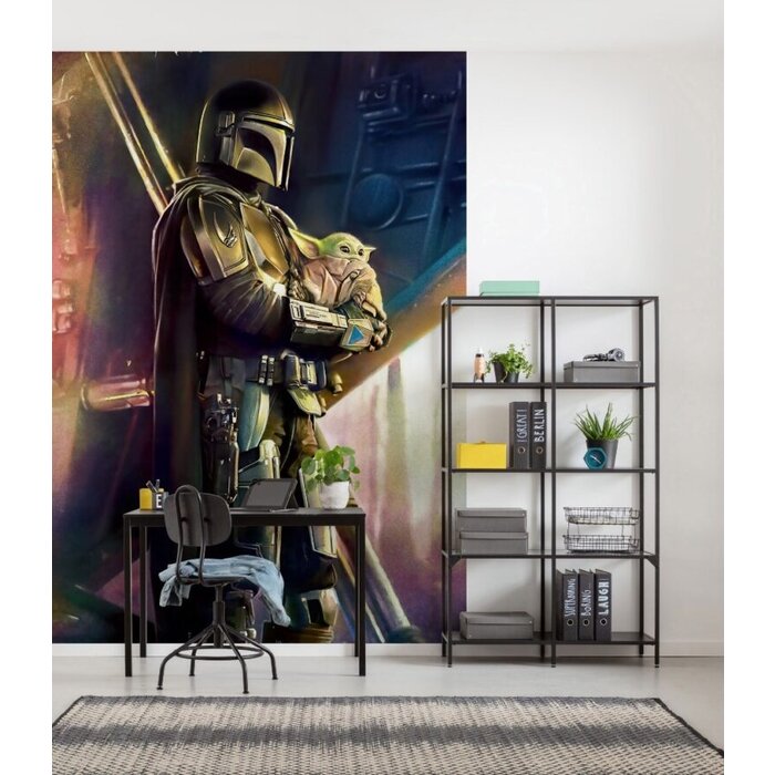 Fotobehang Star Wars – Mandalorian Savior