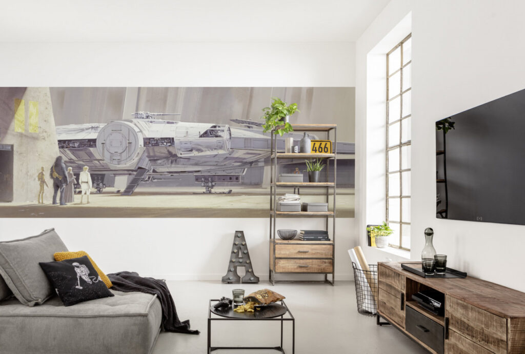 Fotobehang Star Wars – Classic RMQ Millenium Falcon