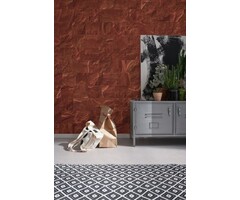 Fotobehang Red Slate Tiles