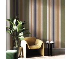 Behang met verschillende strepen en banen