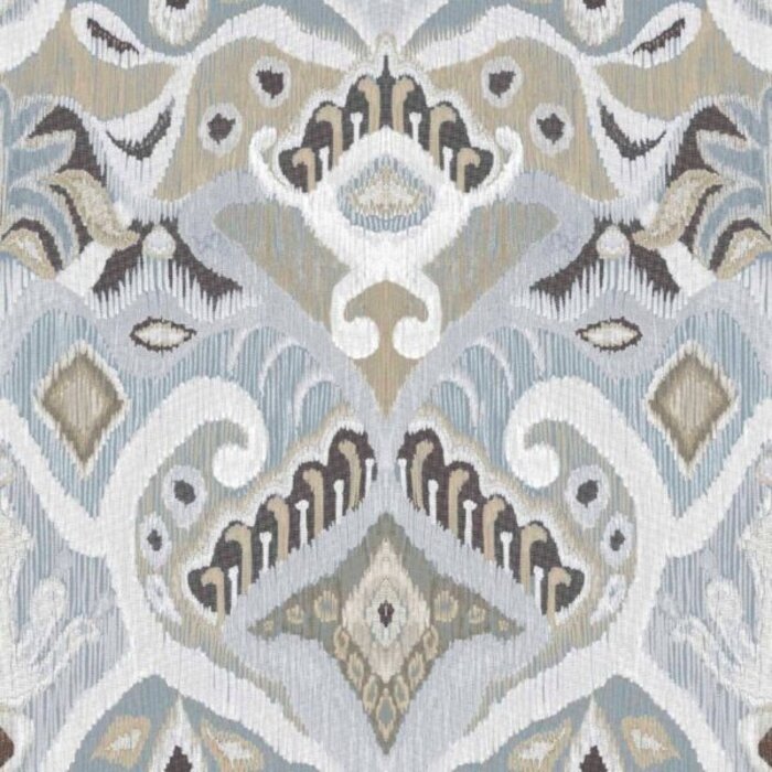 Behang met weefsel print en structuur