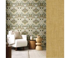 Behang met weefsel print en structuur