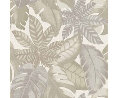 Behang met grote bladeren