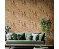 Behang met Risaia bladeren