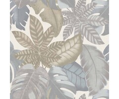 Behang met grote bladeren
