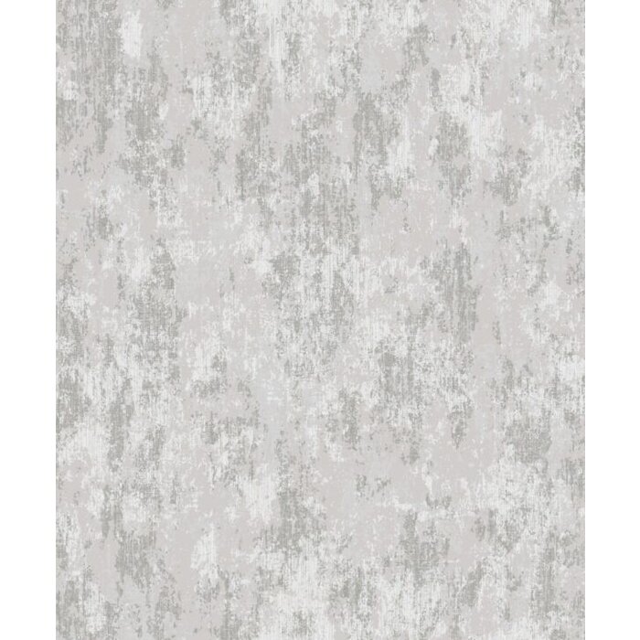 Behang met zilveren betonstructuur