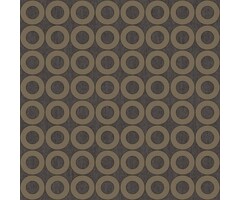 Behang met cirkel print