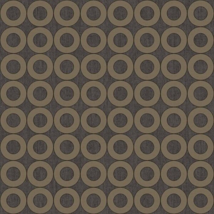 Behang met cirkel print